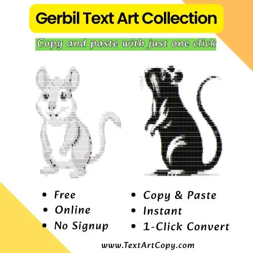 Gerbil Text Art Copy