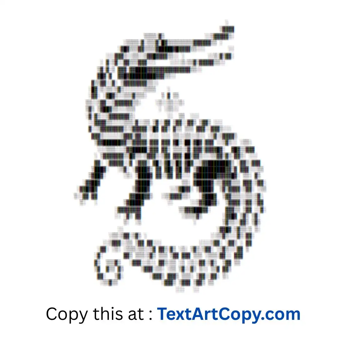 Gharial Text Art Copy