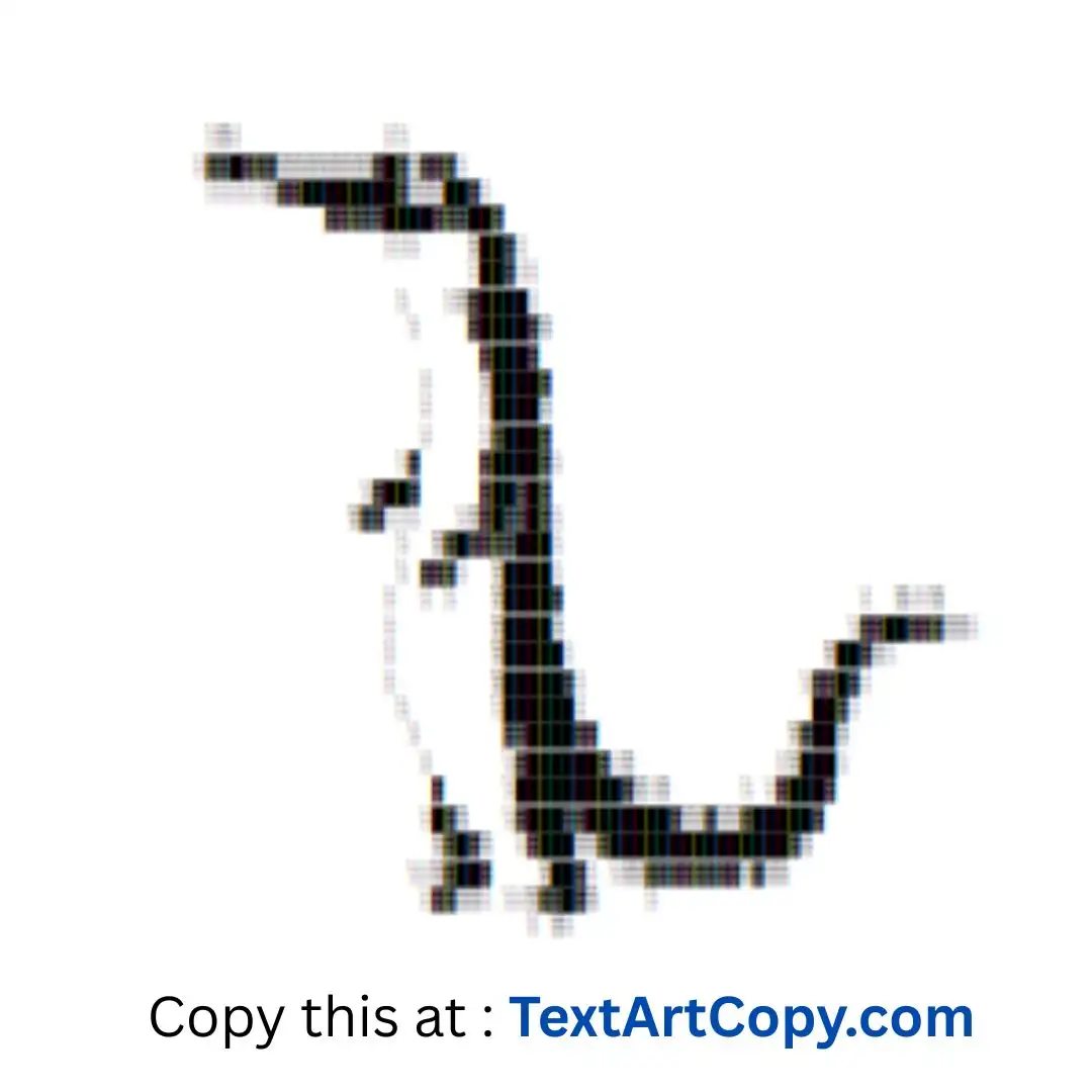 Gharial ASCII