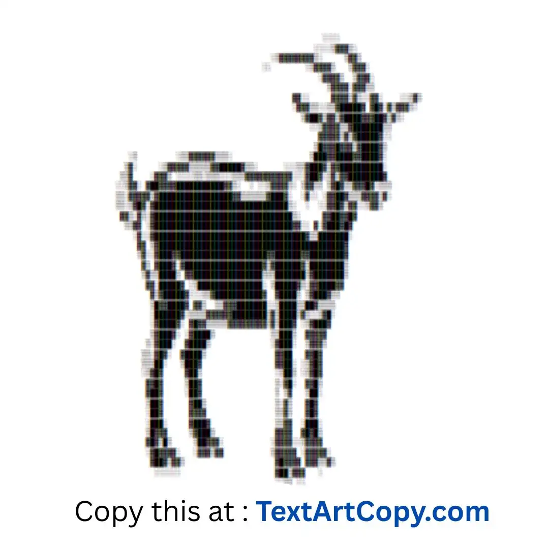 Goat ASCII Art Copy