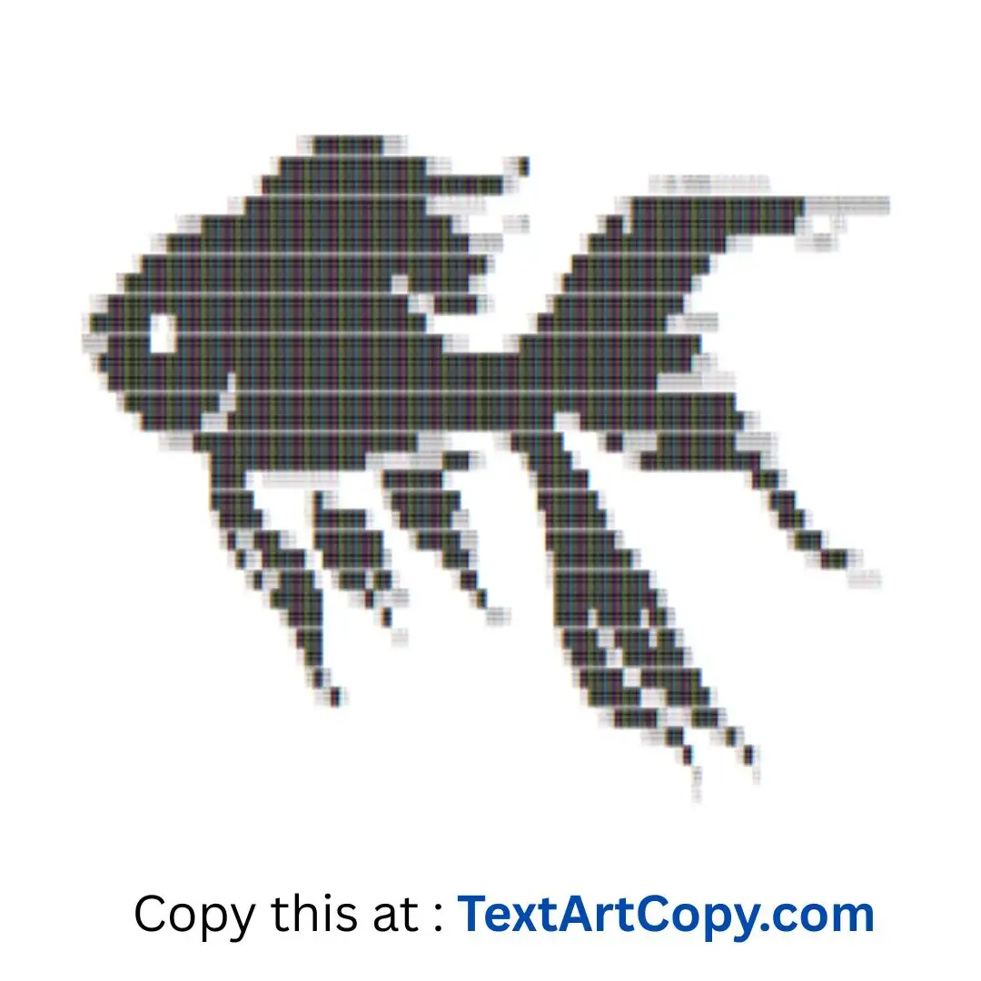 Goldfish Text Art Copy