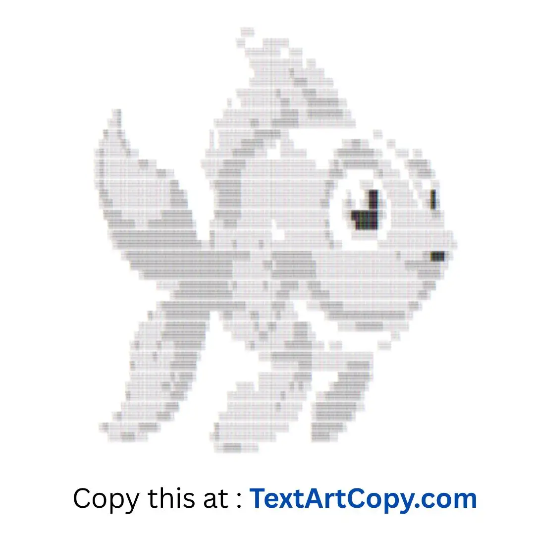 Goldfish ASCII Art Copy