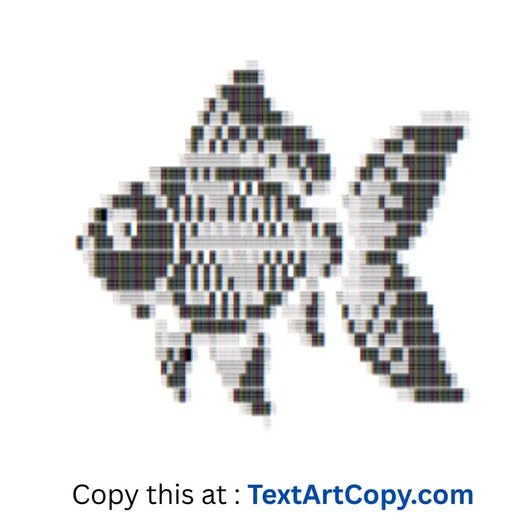 Goldfish Text Art