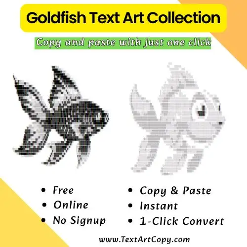 Goldfish Text Art Copy