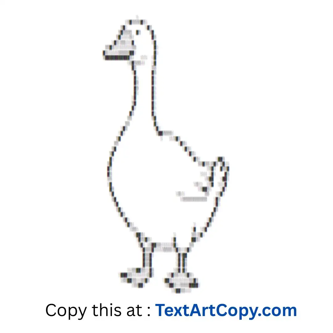 Goose Text Art