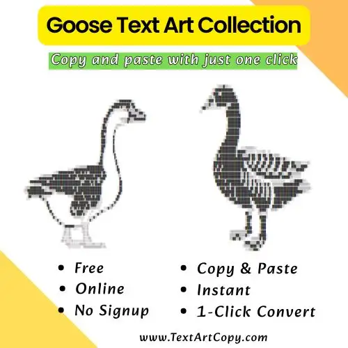 Goose Text Art Copy