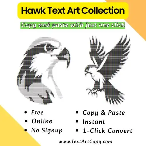 Hawk Text Art Copy
