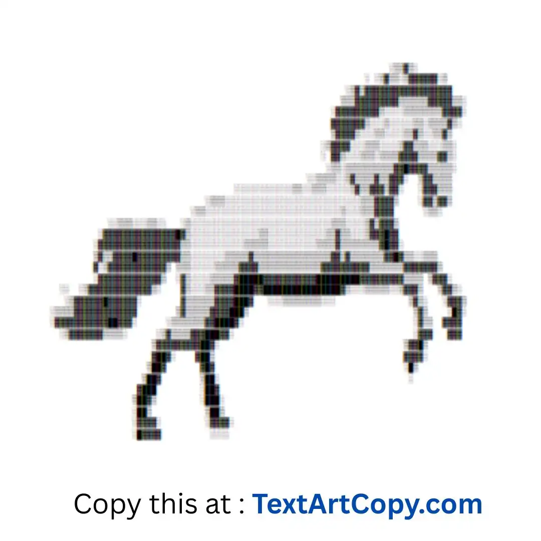 Horse ASCII Art Copy