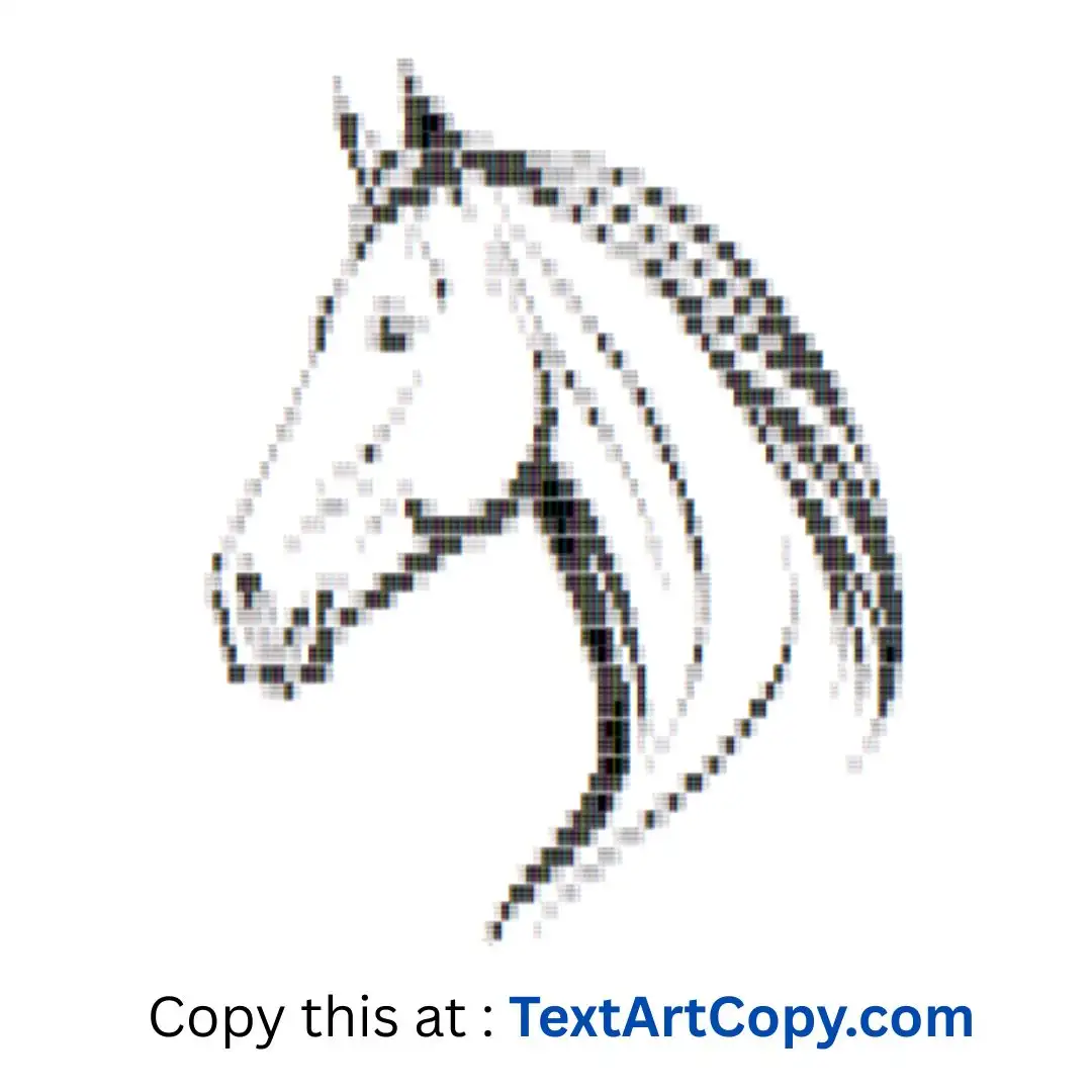 Horse Text Art