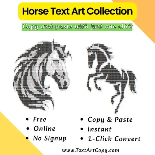Horse Text Art Copy