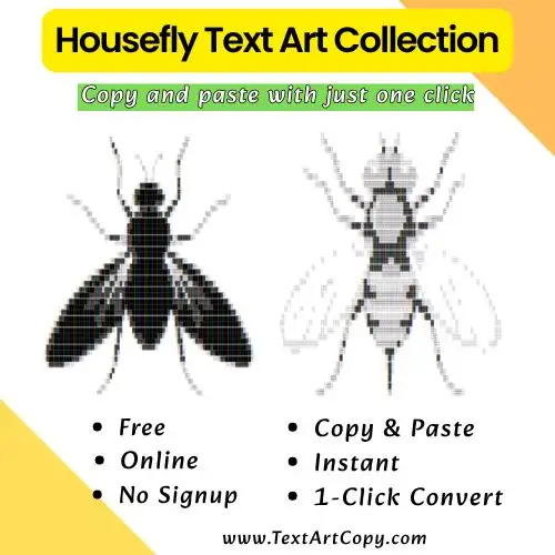 Housefly Text Art Copy