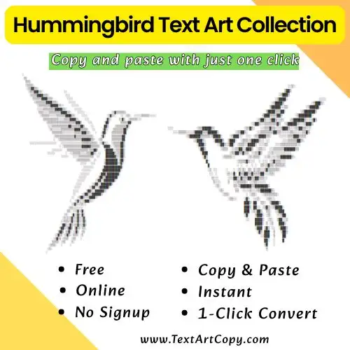 Hummingbird Text Art Copy