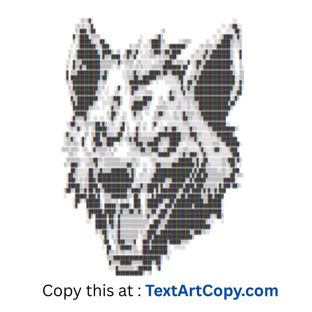 Hyena ASCII Art Copy