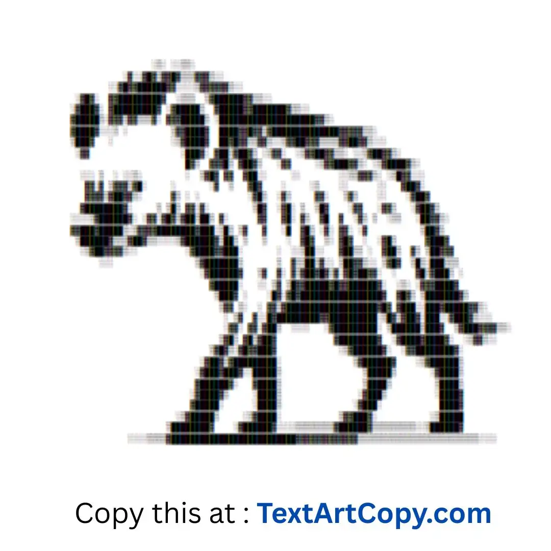 Hyena Text Art