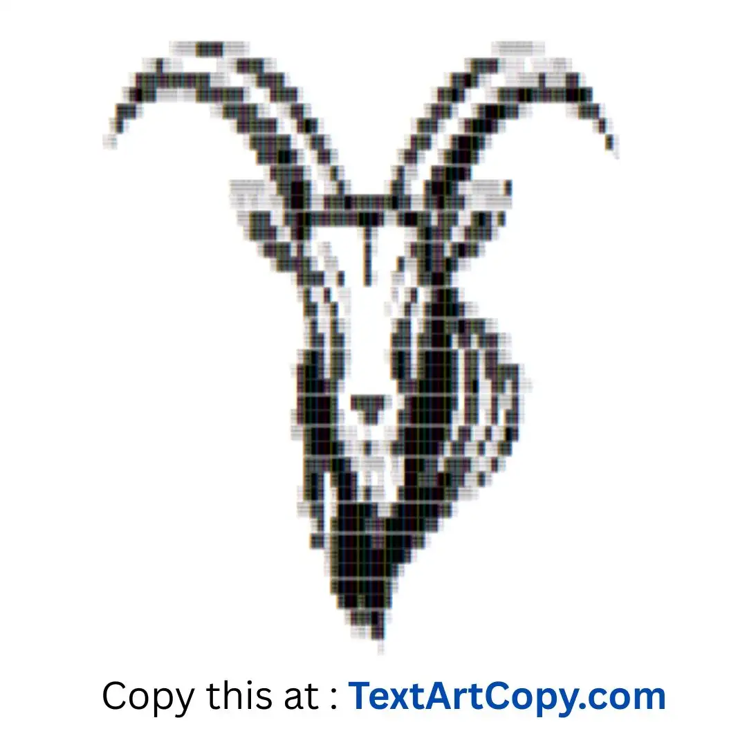 Ibex Text Art Copy