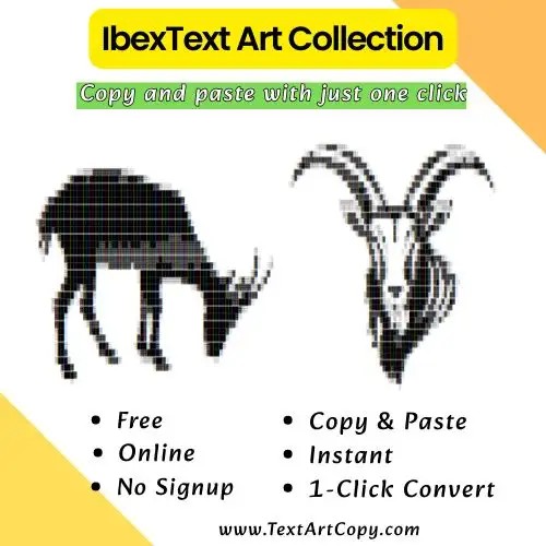 Ibex Text Art Copy