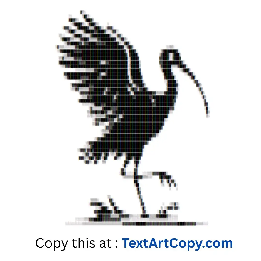 Ibis Text Art