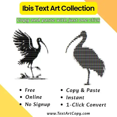 Ibis Text Art Copy