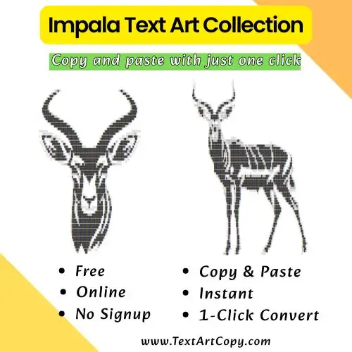 Impala Text Art Copy
