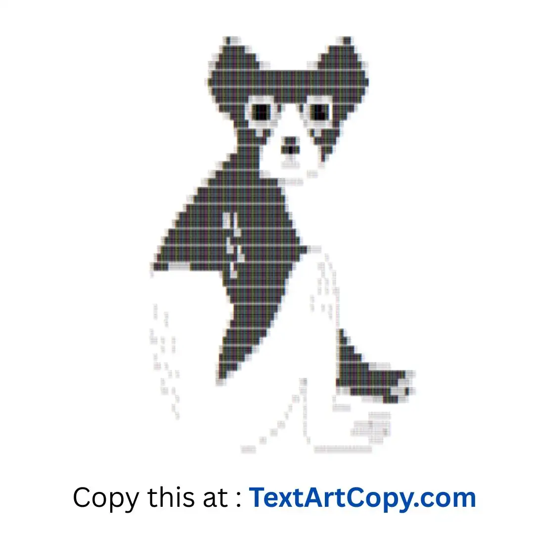 Indri ASCII Art Copy
