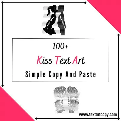 kiss text art