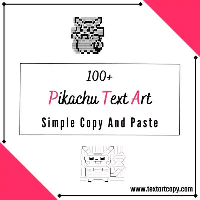 pikachu Text Art