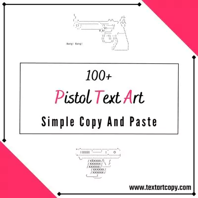 pistol Text Art